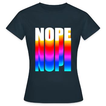 Nope NOPE nope - Women's T-Shirt - navy - Front - AI Model Female 172 dark (172cm)