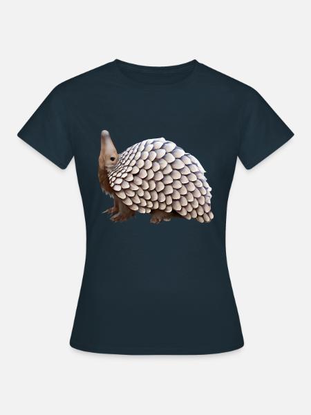 Niedliches Pangolin-Design - Frauen T-Shirt - Navy