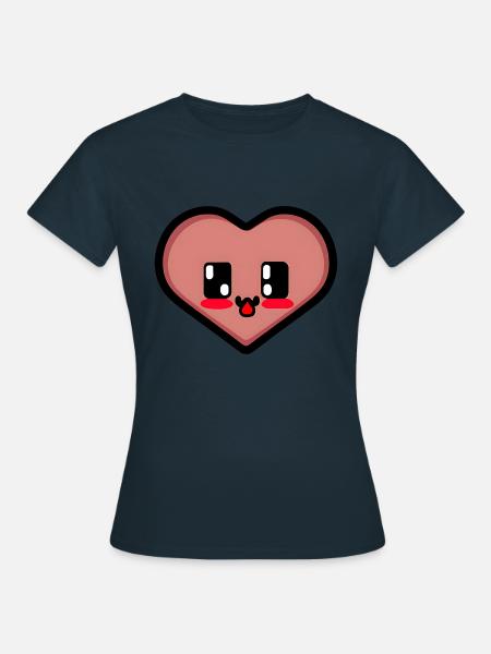 Lustiges Gamer Herz - Frauen T-Shirt - Navy