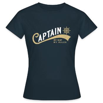 Captain Captain - Women's T-Shirt - navy - Front - AI Model Female 172 dark (172cm)