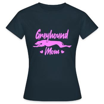 Maman Greyhound - T-shirt Femme - marine - Devant - AI Model Female 172 dark (172cm)