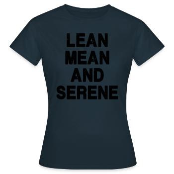 Maigre, méchant et serein - T-shirt Femme - marine - Devant - AI Model Female 172 dark (172cm)