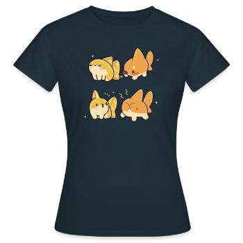 Zu sauer - Frauen T-Shirt - Navy - Vorne - AI Model Female 172 dark (172cm)