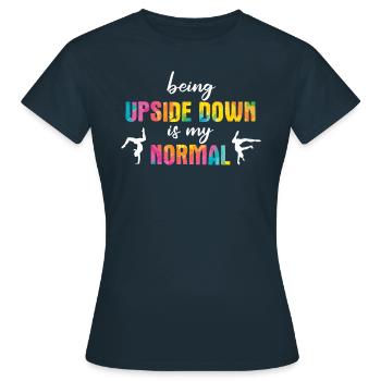Turnen Turner - Frauen T-Shirt - Navy - Vorne - AI Model Female 172 dark (172cm)