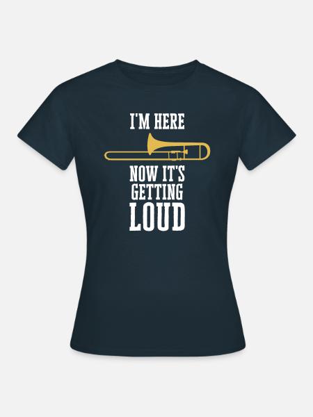 Posaune - Frauen T-Shirt - Navy