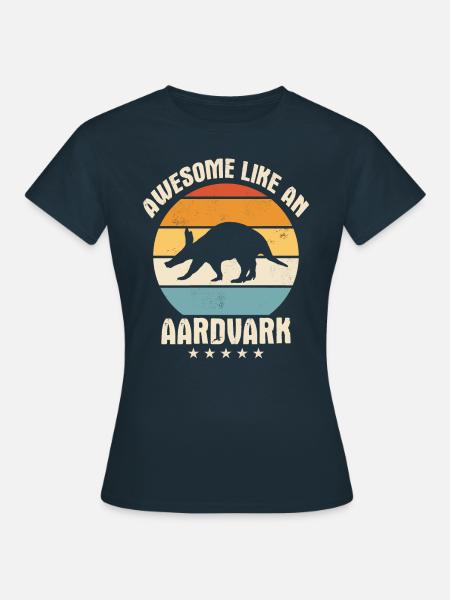 Erdferkel - Frauen T-Shirt - Navy