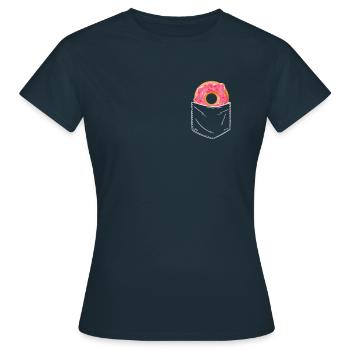 Donut Donuts Candy Bagel - T-shirt Femme - marine - Devant - AI Model Female 172 dark (172cm)