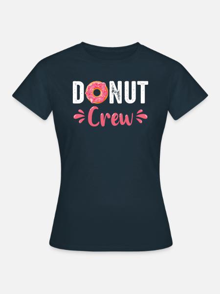 Donut Donuts Süßigkeiten Bagel - Frauen T-Shirt - Navy