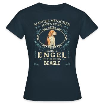 Beagle Hund Hundehalter - Frauen T-Shirt - Navy - Vorne - AI Model Female 172 dark (172cm)