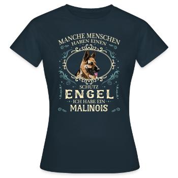 Malinois Hund Hundehalter - Frauen T-Shirt - Navy - Vorne - AI Model Female 172 dark (172cm)