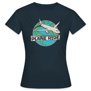 Vol du premier vol de l’avion - T-shirt Femme - marine - Devant - AI Model Female 172 dark (172cm)