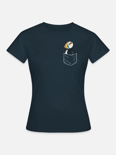 Papageientaucher Seevögel Puffin - Frauen T-Shirt - Navy
