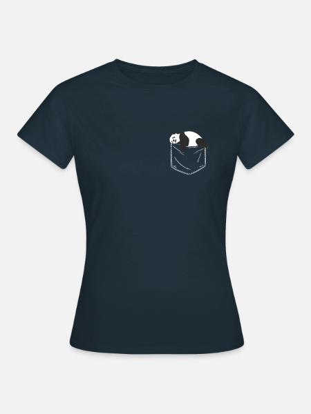 Panda Bear Panda Animal Pandas - T-shirt Femme - marine