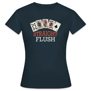Poker Casino Texas Hold'em Poker Players - Women's T-Shirt - navy - Front - AI Model Female 172 dark (172cm)