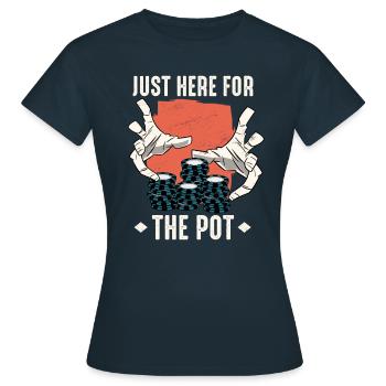 Poker Casino Texas Hold'em Poker Players - Women's T-Shirt - navy - Front - AI Model Female 172 dark (172cm)
