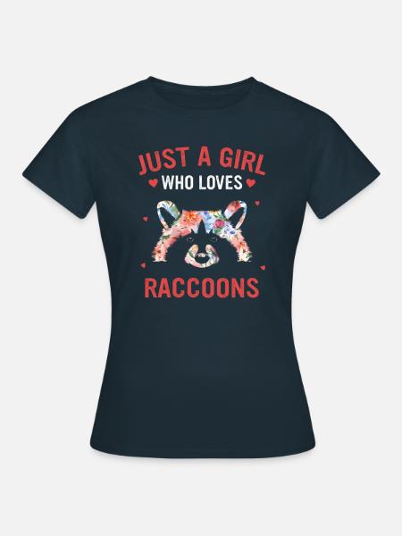 Waschbär - Frauen T-Shirt - Navy