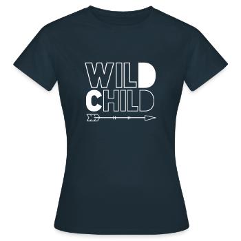 Wild Child - Women's T-Shirt - navy - Front - AI Model Female 172 dark (172cm)