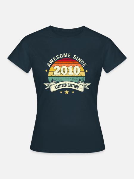 Awesome Since 2010 - Women's T-Shirt - navy