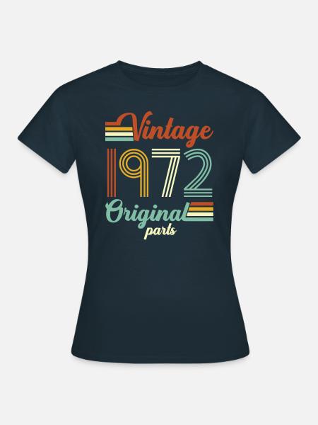 Origineel origineel uit 1972 - Dame-T-shirt - marineblå