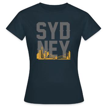 Australie Sydney - T-shirt Femme - marine - Devant - AI Model Female 172 dark (172cm)