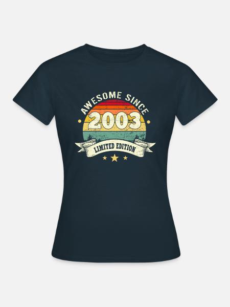 Awesome Since 2003 - Frauen T-Shirt - Navy