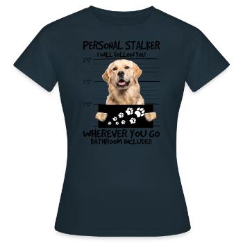 Golden Retriever - Frauen T-Shirt - Navy - Vorne - AI Model Female 172 dark (172cm)