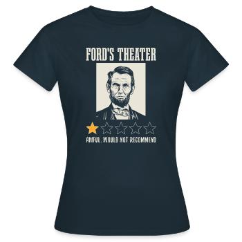 Theater Terrible ne recommanderait pas - T-shirt Femme - marine - Devant - AI Model Female 172 dark (172cm)