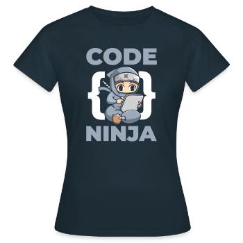 Code Ninja Für Computerfans - Frauen T-Shirt - Navy - Vorne - AI Model Female 172 dark (172cm)