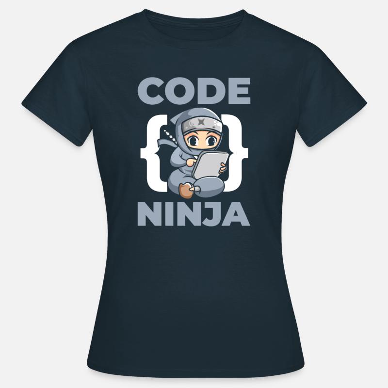 Code Ninja pour les fans d’ordinateurs - T-shirt Femme - marine