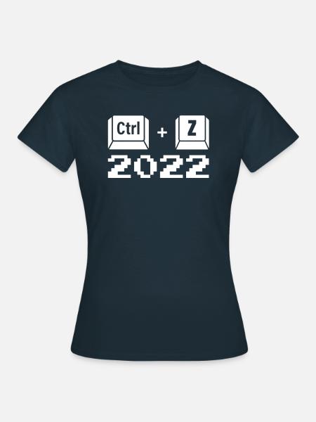 Ctrl + Z 2022 pour les ventilateurs d’ordinateur - T-shirt Femme - marine