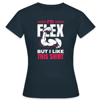 I would bend, but I like this design - Women's T-Shirt - navy - Front - AI Model Female 172 dark (172cm)