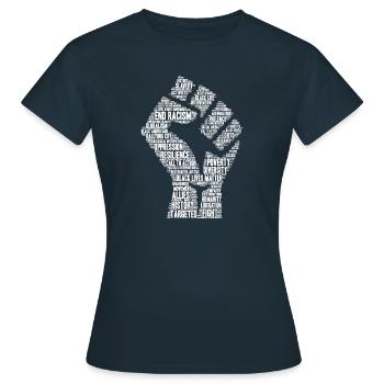 Black Lives Count - Women's T-Shirt - navy - Front - AI Model Female 172 dark (172cm)
