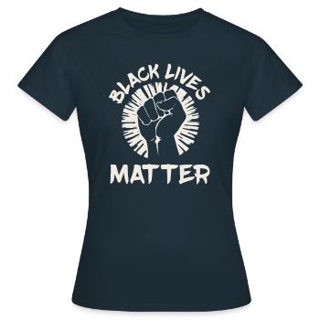 Black Lives Count - Women's T-Shirt - navy - Front - AI Model Female 172 dark (172cm)