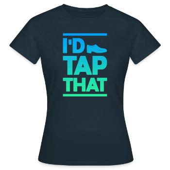 Ich Würde Das Klopfen - Frauen T-Shirt - Navy - Vorne - AI Model Female 172 dark (172cm)