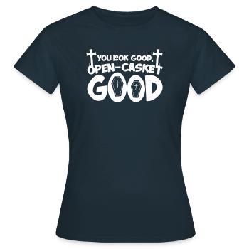They look good Open box good - Women's T-Shirt - navy - Front - AI Model Female 172 dark (172cm)