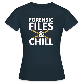 Dossiers médico-légaux - T-shirt Femme - marine - Devant - AI Model Female 172 dark (172cm)
