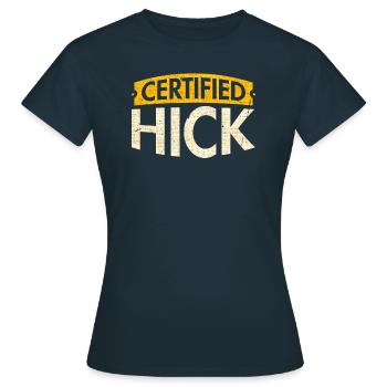 Zertifizierter Hinterwäldler Für Alle - Frauen T-Shirt - Navy - Vorne - AI Model Female 172 dark (172cm)