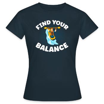 Trouvez votre solde - T-shirt Femme - marine - Devant - AI Model Female 172 dark (172cm)