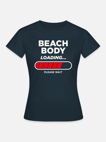 Strandkörper Laden - Frauen T-Shirt - Navy