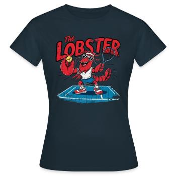 Tennis Shirt Funny Lobster - Frauen T-Shirt - Navy - Vorne - AI Model Female 172 dark (172cm)
