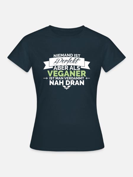 VEGANER - Frauen T-Shirt - Navy