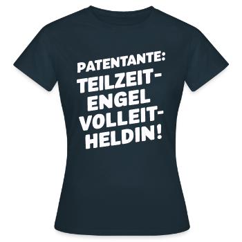 Patentante Heldin - Frauen T-Shirt - Navy - Vorne - AI Model Female 172 dark (172cm)