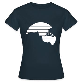 Climbing - T-shirt Femme - marine - Devant - AI Model Female 172 dark (172cm)