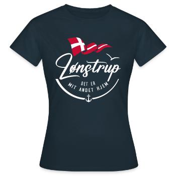LÖNSTRUP - Ma résidence secondaire - w - T-shirt Femme - marine - Devant - AI Model Female 172 dark (172cm)