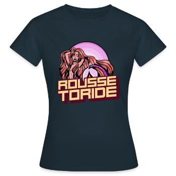 Attention Rousse toride, femme rousse s'affichant - T-shirt Femme - marine - Devant - AI Model Female 172 dark (172cm)