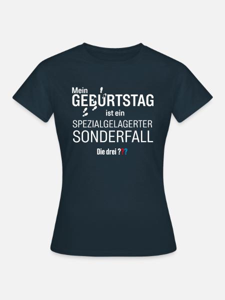 Die Drei ??? Geburtstags-Design - Frauen T-Shirt - Navy