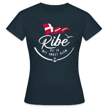RIBE - Ma résidence secondaire - w - T-shirt Femme - marine - Devant - AI Model Female 172 dark (172cm)