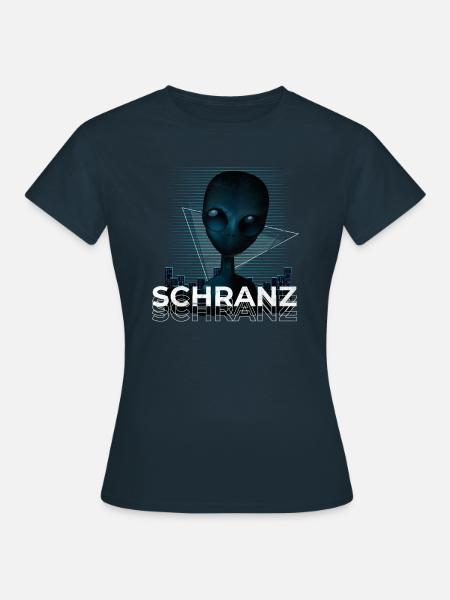 Schranz Musik Party Techno Geschenk - Frauen T-Shirt - Navy