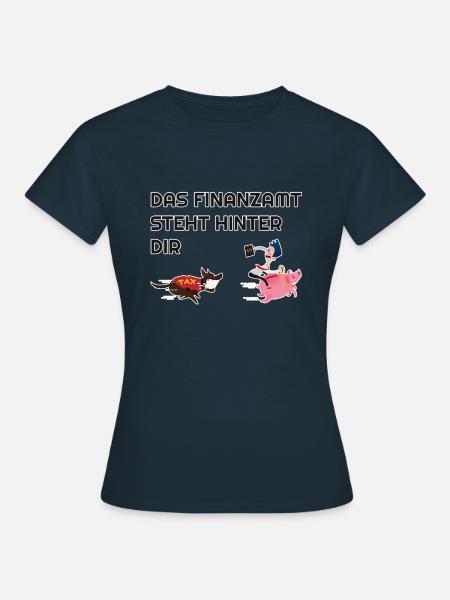 Finanzamt Lustig - Frauen T-Shirt - Navy