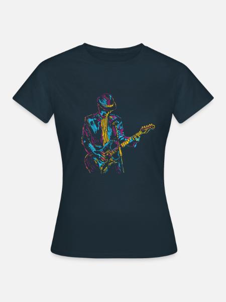 Guitarist Musician - Women's T-Shirt - navy